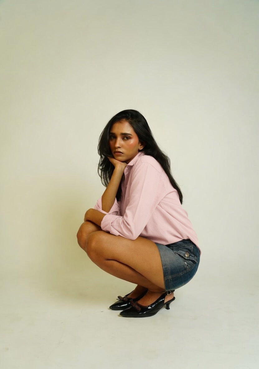 Marshmallow Pink | Cotton Linen Shirt