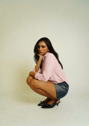 Marshmallow Pink | Cotton Linen Shirt