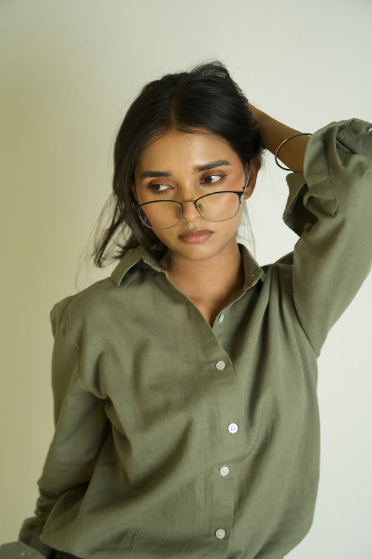 Pistachio Cream | Cotton Linen | Sage Green Color