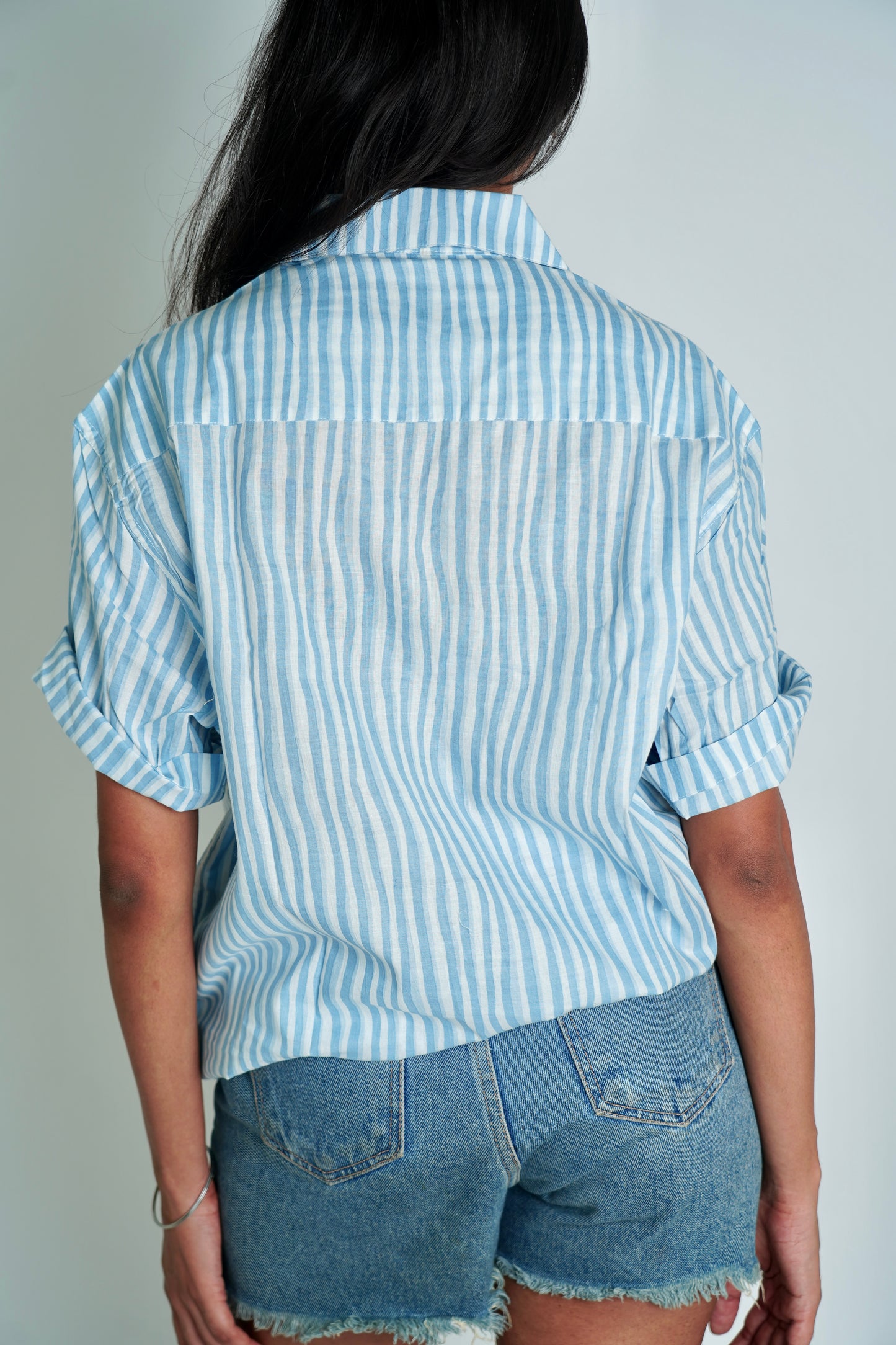 Peppermint Half Sleeve Shirt | Pure Cotton